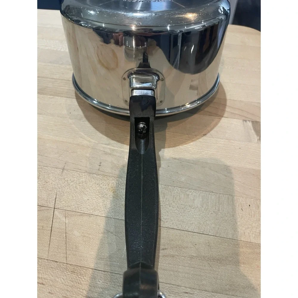 Farberware Stainless Steel 1 Qt Saucepan Pot 18/10 Impact Bonded Base With Lid